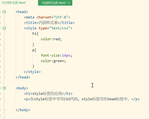 内部样式(内联样式) 内部样式(内联样式)