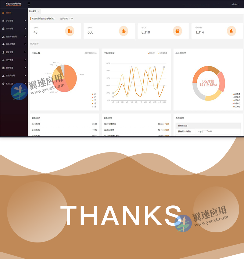 智慧小区物业管理系统Java源码