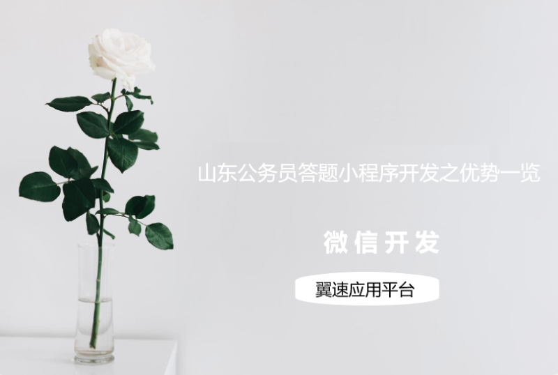 山东公务员答题小程序开发之优势一览