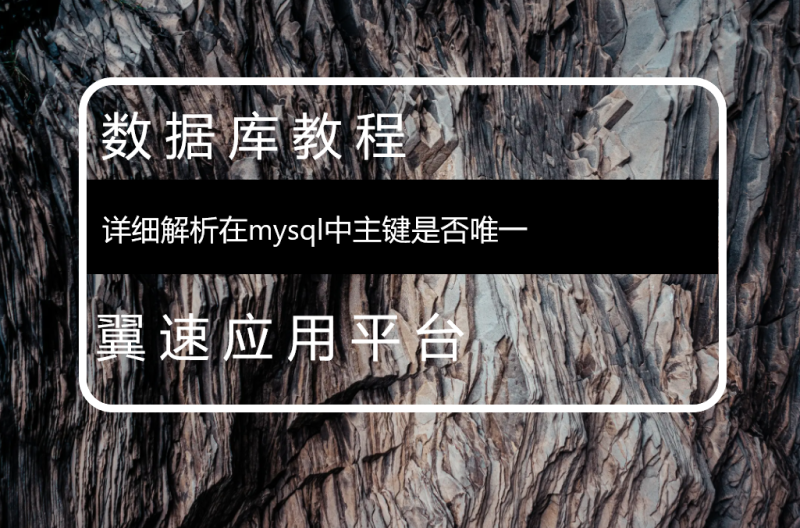 详细解析在mysql中主键是否唯一