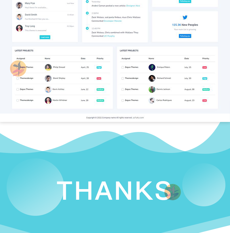 简单后台管理系统网站模板