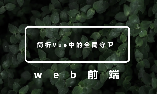 简析Vue中的全局守卫