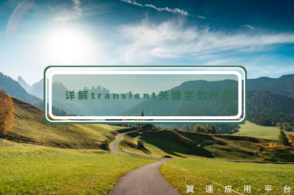 详解transient关键字的作用