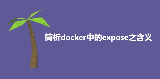 简析docker中的expose之含义
